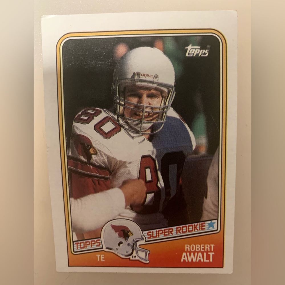 Topps Robert Football Rookie Trading Card - White/Red “1988”